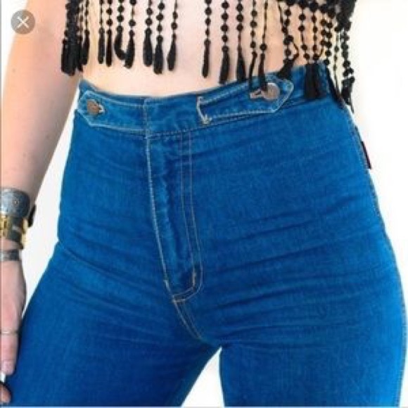 Chemin De Fer | Jeans | Chemin De Fer Vtg 7s Double Bow Tie Jeans | Poshmark